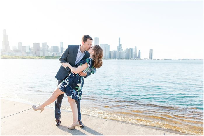 Spring Engagement in Chicago with Tandem Bicycle, Rachael Watson Photography
